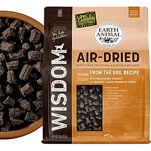 Earth Animal Wisdom Air-Dried From the Soil Recipe Insect-Based Premium Natural Dog Food, 32-oz bag