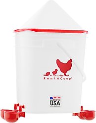 RentACoop Center Placement Automatic-Fill Water Cup Chicken Waterer, 5-gal