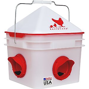 RentACoop Chick2Chicken 4-Port Feeder, 10-lb