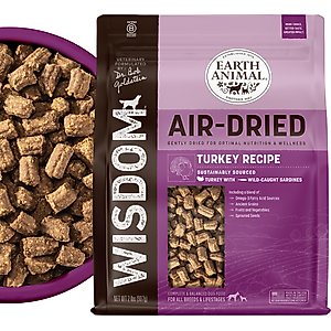 Earth Animal Wisdom Air-Dried Turkey Recipe Premium Natural Dog Food, 32-oz bag