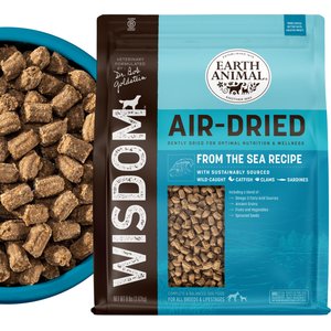 Earth Animal Wisdom Air-Dried From the Sea Recipe with Catfish, Clams, & Sardines Premium Natural Dog Food, 128-oz bag