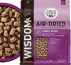 Earth Animal Wisdom Air-Dried Turkey Recipe Premium Natural Dog Food, 128-oz bag