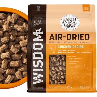 Earth Animal Earth Animal Wisdom Air-Dried Chicken Recipe Premium Natural Dog Food, 32-oz bag
