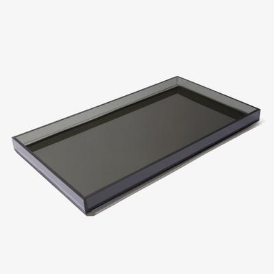 Show full view: Hiddin Overflow Dog Feeder Tray, Smoke Grey, Medium slide 4 of 7