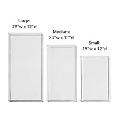 Hiddin Overflow Dog Feeder Tray, Clear, Large slide 2 of 6