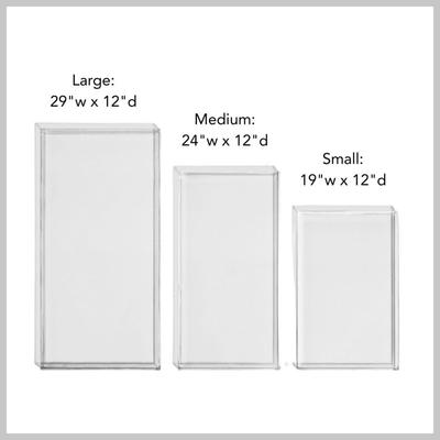 Show full view: Hiddin Overflow Dog Feeder Tray, Clear, Large slide 5 of 6