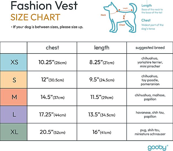 Show full view: Gooby Fashion Dog Vest, Orange, Large slide 4 of 5