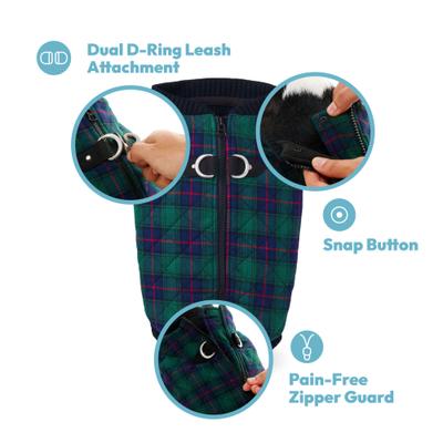 Gooby Fashion Check Dog Vest