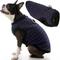 Show in main carousel: Gooby Fashion Check Dog Vest, Navy, Medium slide 1 of 5