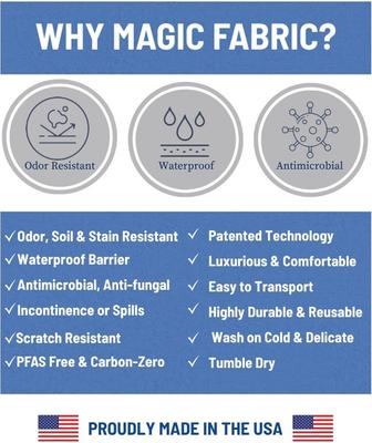 Show full view: Magic Fabric Luxurious Odor Resistant Dog & Cat Furniture Cover, Eclipse, Small slide 3 of 7