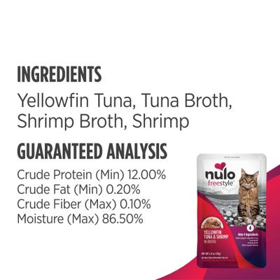 Show full view: Nulo FreeStyle Variety Pack Cat Food Topper, 2.8-oz, case of 6 slide 9 of 13