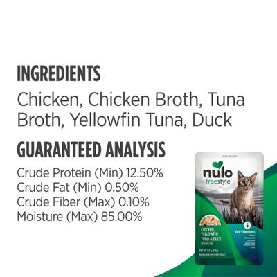 Show full view: Nulo FreeStyle Variety Pack Cat Food Topper, 2.8-oz, case of 6 slide 8 of 13