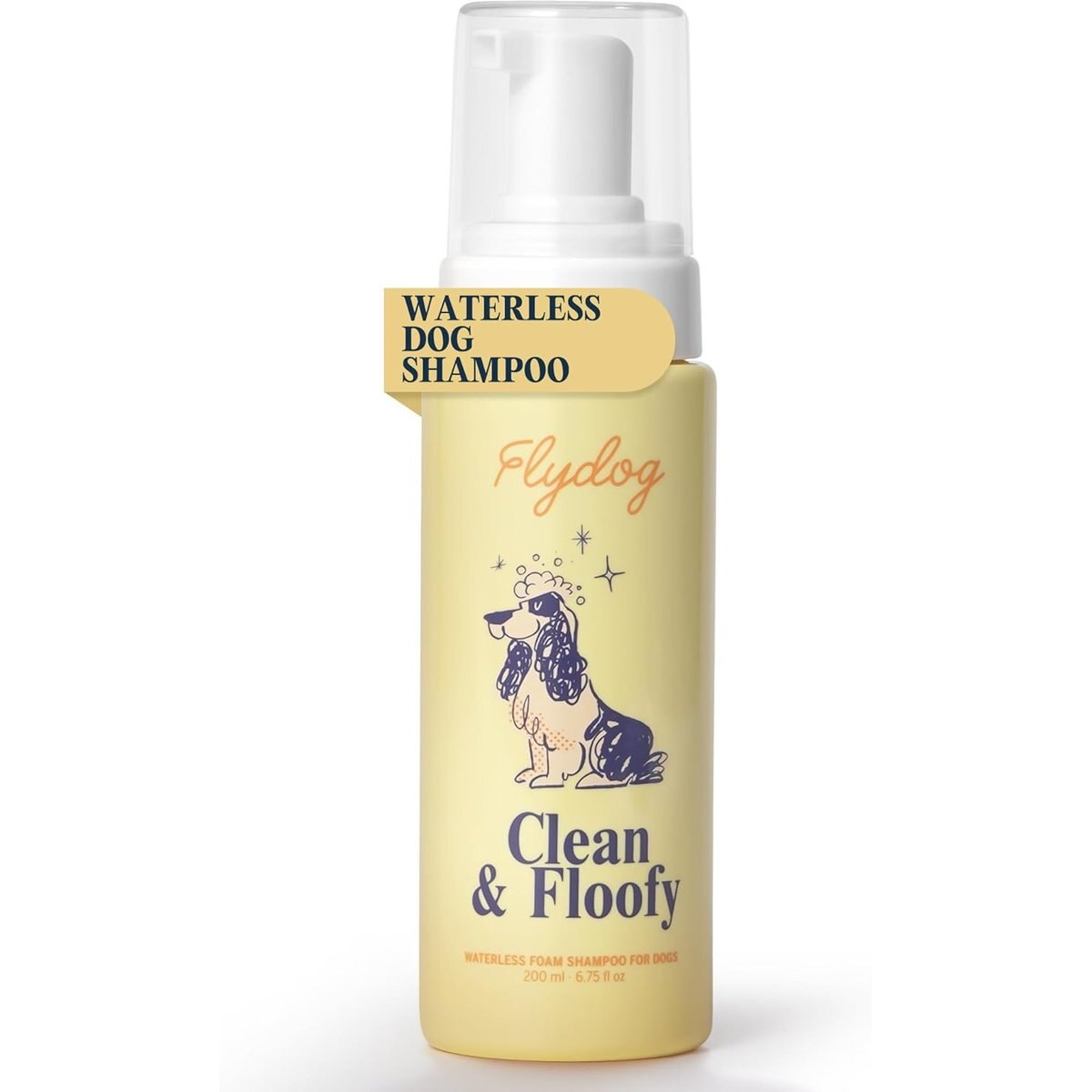 Flydog Clean & Floofy Anti-Itch Dry Dog Shampoo, Lavender Scent, 6.75-oz
