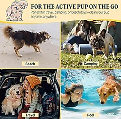 Flydog Clean & Floofy Dog Dry Shampoo with Grooming Glove Kit, Lavendar Scent, 6.75-oz bottle slide 2 of 9