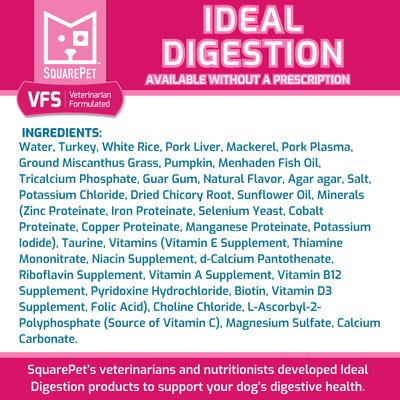 Show full view: SquarePet VFS Canine Ideal Digestion Formula Wet Dog Food, 13-oz can, case of 12 slide 4 of 6