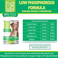 SquarePet VFS Canine Low Phosphorus Formula Wet Dog Food, 13-oz can, case of 12 slide 2 of 5
