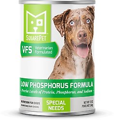SquarePet VFS Canine Low Phosphorus Formula Wet Dog Food, 13-oz can, case of 12
