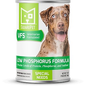 SquarePet VFS Canine Low Phosphorus Formula Wet Dog Food, 13-oz can, case of 12