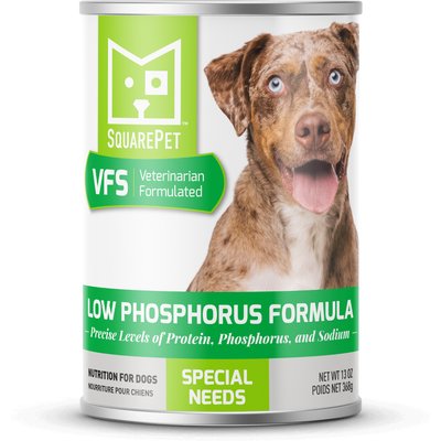 SquarePet SquarePet VFS Canine Low Phosphorus Formula Wet Dog Food, 13-oz can, case of 12