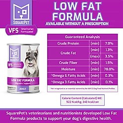 SquarePet VFS Canine Low Fat Formula Wet Dog Food, 13-oz can, case of 12 slide 2 of 5