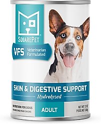 SquarePet VFS Canine Hydrolyzed Skin & Digestive Support Wet Dog Food, 13-oz can, case of 12