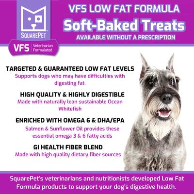 Show full view: SquarePet VFS Canine Low Fat Formula Dog Treats, 6-oz bag slide 3 of 7