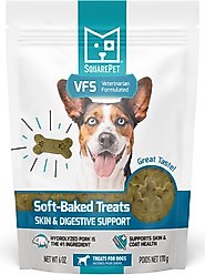 SquarePet VFS Canine Hydrolyzed Skin & Digestive Support Dog Treats, 6-oz bag
