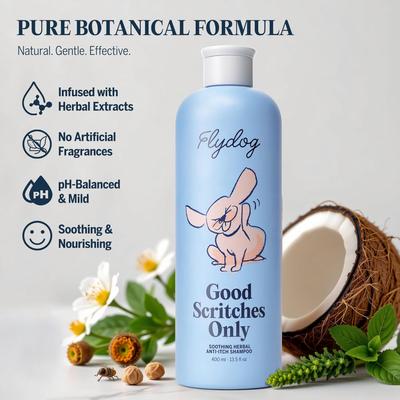 Show full view: Flydog Good Scritches Only Anti-Itch Dog Shampoo, 13.5-fl oz bottle slide 2 of 6