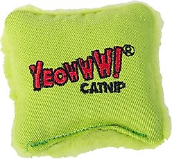 Yeowww! Catnip Pillows Cat Plush Toy, Green