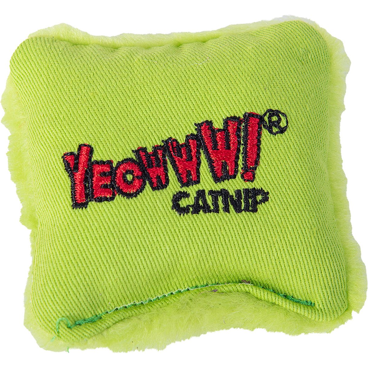 Yeowww! Catnip Pillows Cat Plush Toy, Green