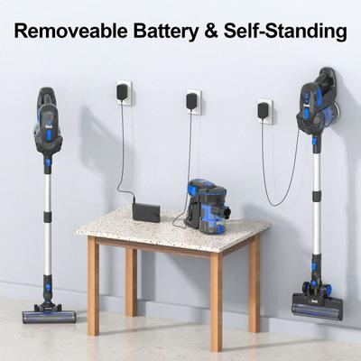 Show full view: INSE V770 6-in-1 Cordless Stick Vacuum, Blue slide 8 of 9