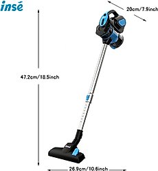 INSE 18kPa 3-in-1 Corded Stick Vacuum, Blue slide 2 of 8