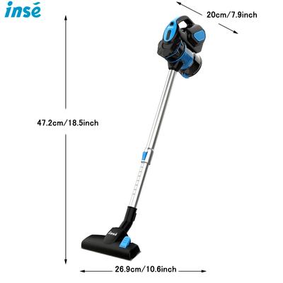 Show full view: INSE 18kPa 3-in-1 Corded Stick Vacuum, Blue slide 7 of 8