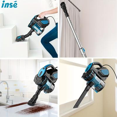 Show full view: INSE 18kPa 3-in-1 Corded Stick Vacuum, Blue slide 3 of 8