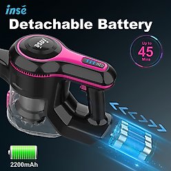 INSE N5T 6-in-1 Cordless Stick Vacuum, Rose Red slide 2 of 9