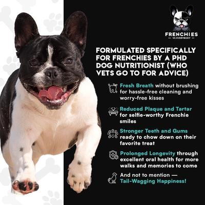 Show full view: Frenchies vs Everybody Frenchies vs Plaque & Tartar Powder Dental Supplement for Dogs, 5.10-oz jar slide 9 of 10