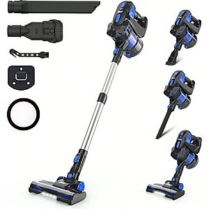INSE V770 6-in-1 Cordless Stick Vacuum, Blue