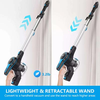 Show full view: INSE N5T 6-in-1 Cordless Stick Vacuum, Blue slide 5 of 8