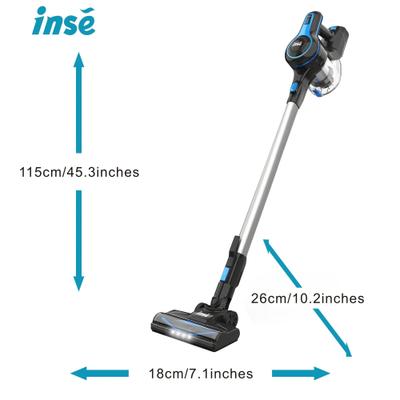 Show full view: INSE N5T 6-in-1 Cordless Stick Vacuum, Blue slide 3 of 8