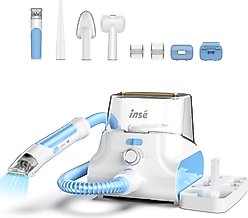 INSE P30 Large Capacity Pet Grooming Vacuum Kit, White, 4.5-L