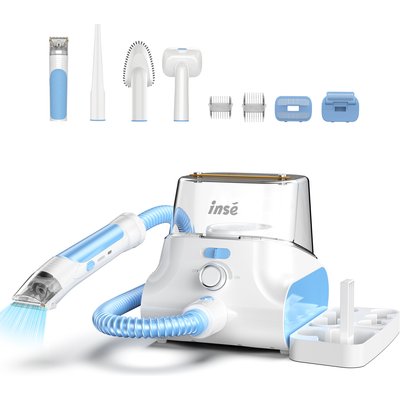 INSE INSE P30 Large Capacity Pet Grooming Vacuum Kit, White, 4.5-L