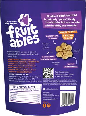 Show full view: Variety Pack - Fruitables Pumpkin & Banana Flavor Dog Treats, Pumpkin & Cranberry & Sweet Potato & Pecan Flavors slide 7 of 11