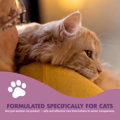 Show full view: Liquid-Vet Calm & Content Support Chicken Flavor Liquid Calming Supplement for Cats, 8-fl oz bottle slide 9 of 9