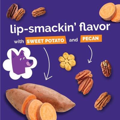 Show full view: Fruitables Sweet Potato & Pecan Flavor Crunchy Dog Treats, 7-oz bag slide 8 of 13