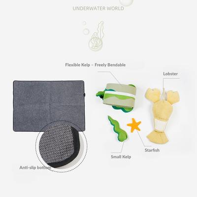 Show full view: Happy & Polly Fish Adventure Cat Sniffing Mat Tunnel, Green slide 9 of 11