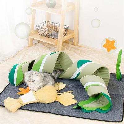 Show full view: Happy & Polly Fish Adventure Cat Sniffing Mat Tunnel, Green slide 3 of 11