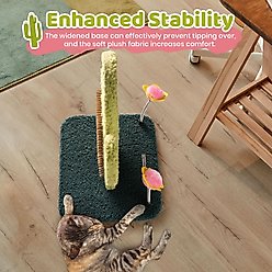 Happy & Polly Cactus 15-in Fleece Cat Scratcher, Green slide 2 of 9