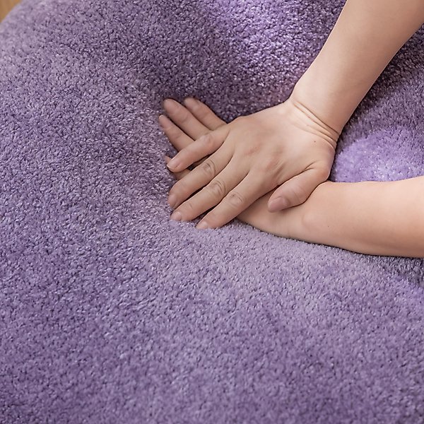 Show full view: Allisandro Wear-Resistant Sherpa Orthopedic Pillow Dog Bed, Purple, Jumbo slide 7 of 10