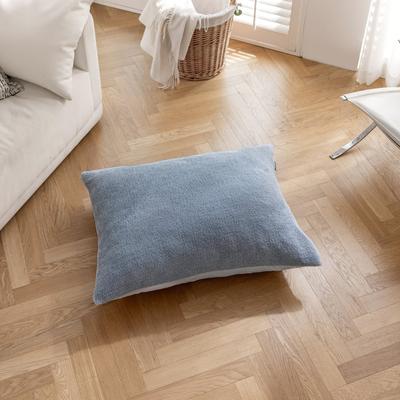 Show full view: Allisandro Wear-Resistant Sherpa Orthopedic Pillow Dog Bed, Blue, Medium slide 4 of 10