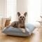 Show in main carousel: Allisandro Wear-Resistant Sherpa Orthopedic Pillow Dog Bed, Blue, Medium slide 1 of 10